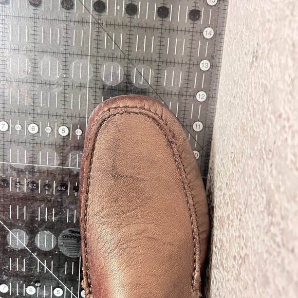 Donald J Pliner Vieto Men Size 11M Gold leather Slip On Loafer Casual Shoes - Picture 13 of 14